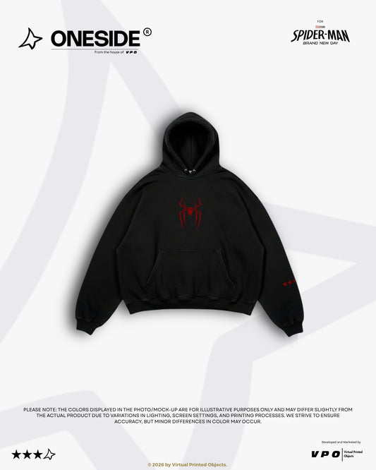 ONESIDE SPIDEY PRINTED OVERSIZED HOODIE